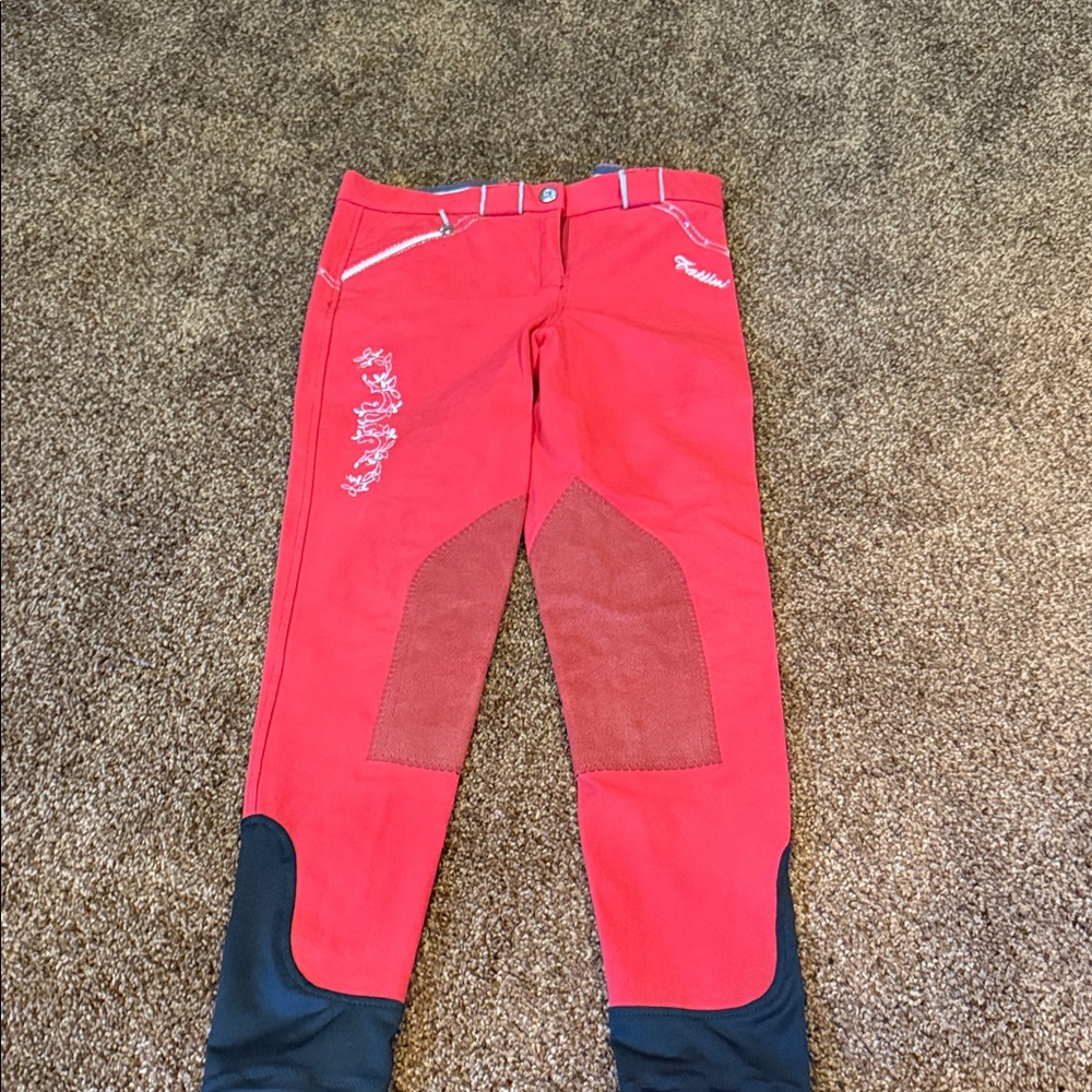 Red Tattini Riding Pants